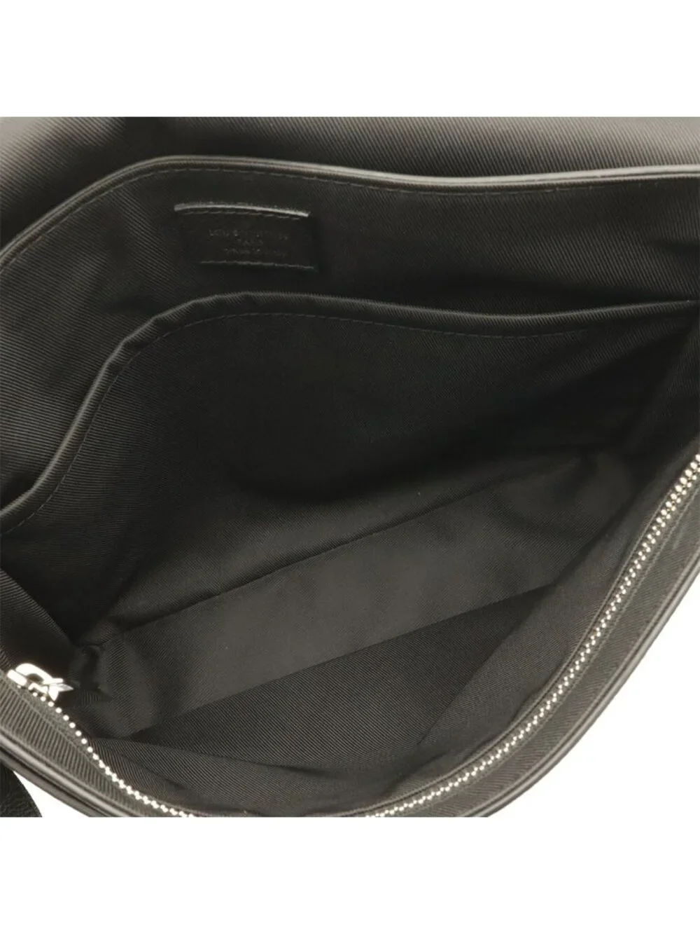 Louis Vuitton Taiga Roman PM Shoulder Bag Crossbody Leather Ardoise Black